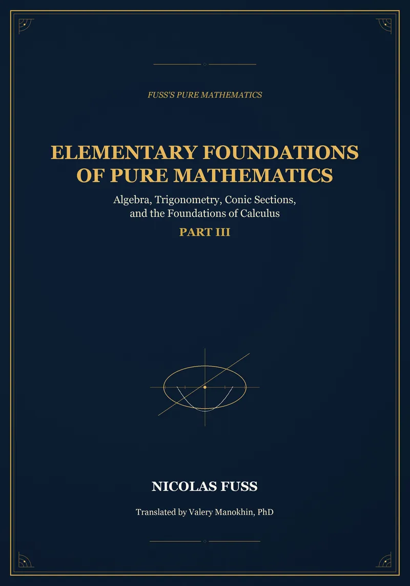 Fuss's Pure Mathematics, Part III cover